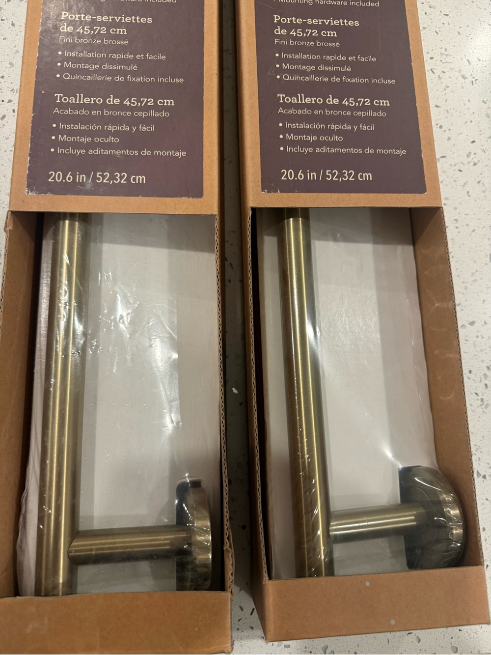 2 allen + roth Latitude 2 18-in
Towel Bars Brushed Bronze Finish